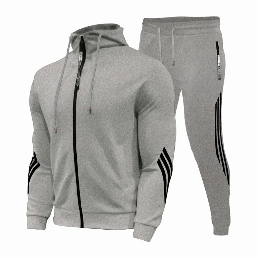 Zipper Hoodie Set