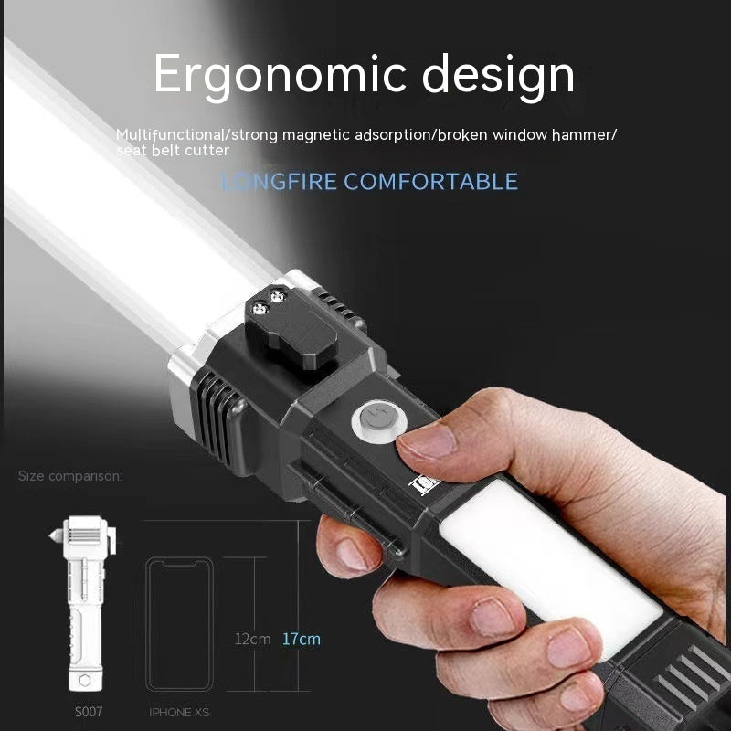 Multifunktionale wiederaufladbare Taschenlampe