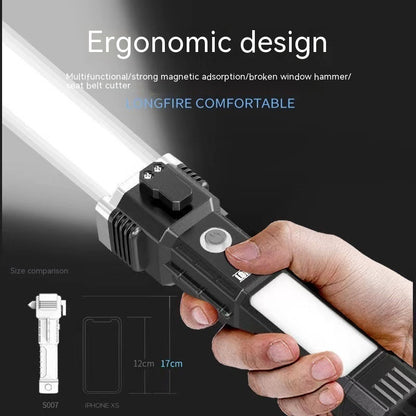 Multifunktionale wiederaufladbare Taschenlampe