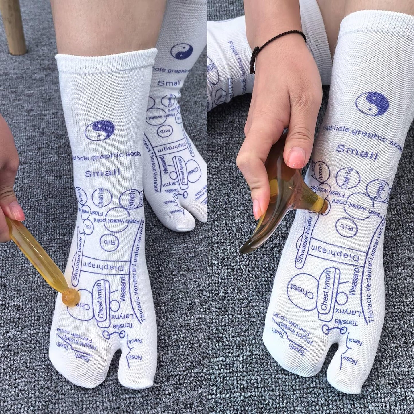 Akupressur Reflexzonenmassage Chart Socken
