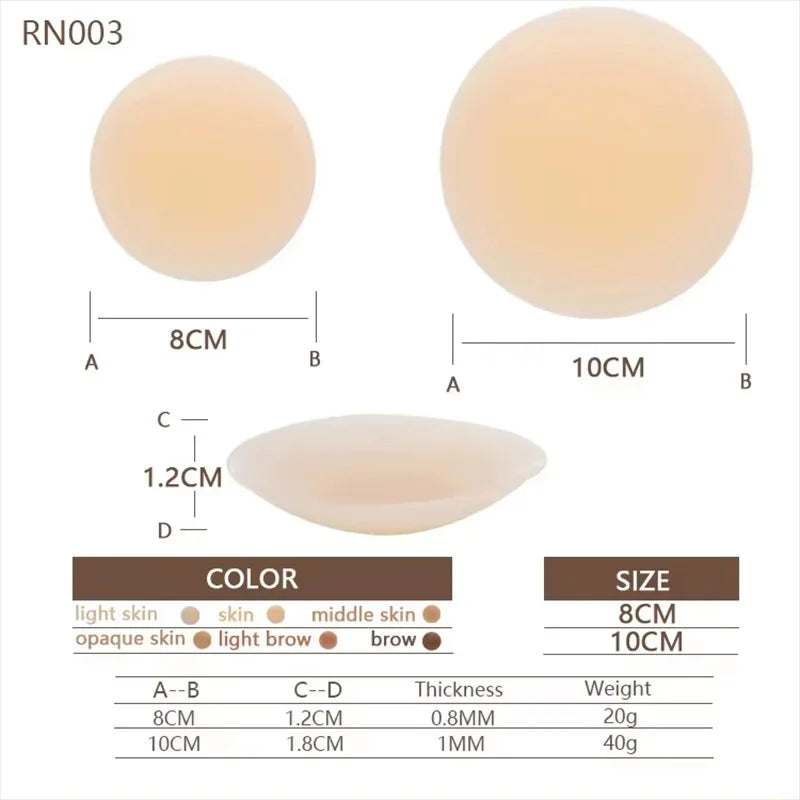 Nahtlose Ultra Thin Unsichtbare BH Nippelhülle