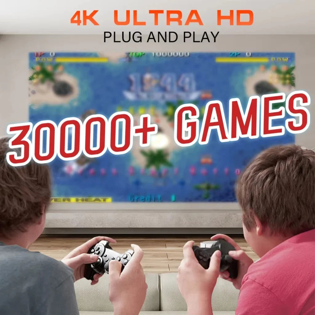 4K Smart Projektor mit 2 Gamepads