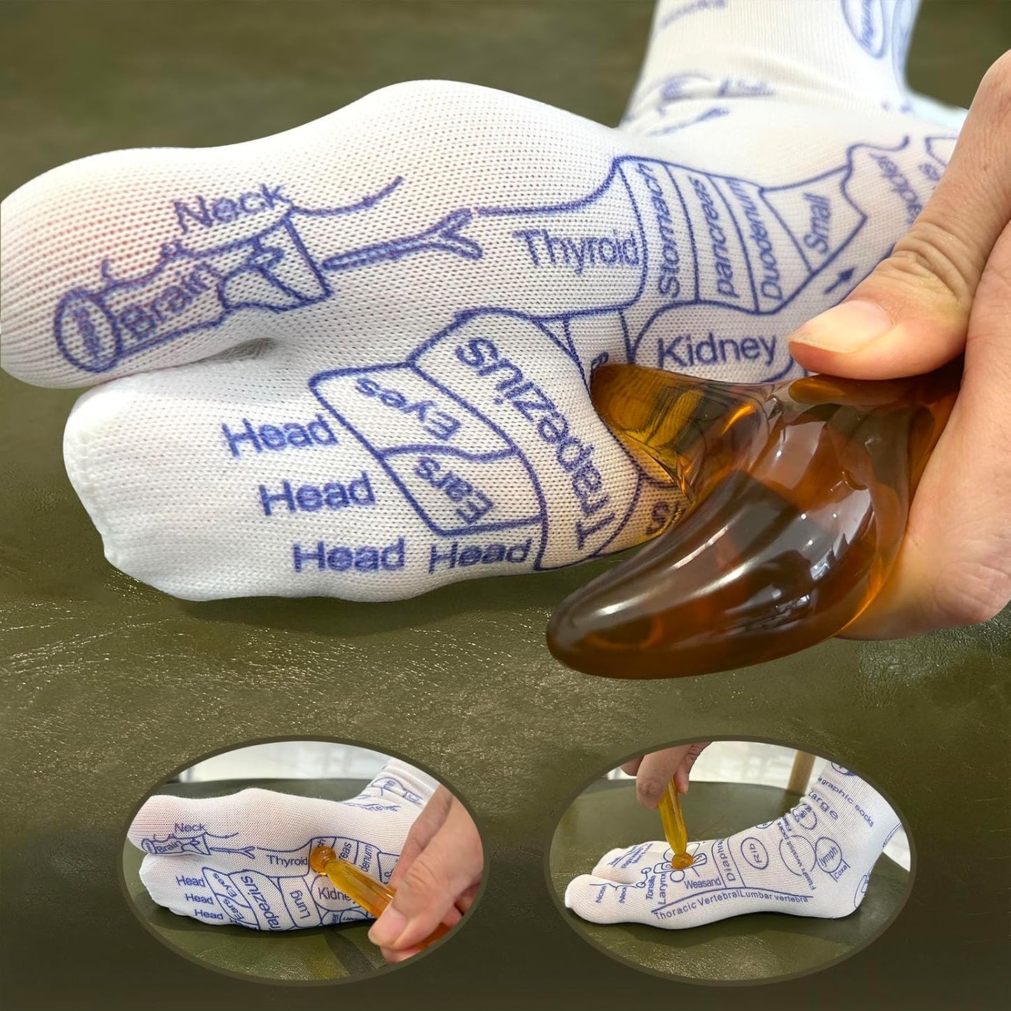 Akupressur Reflexzonenmassage Chart Socken