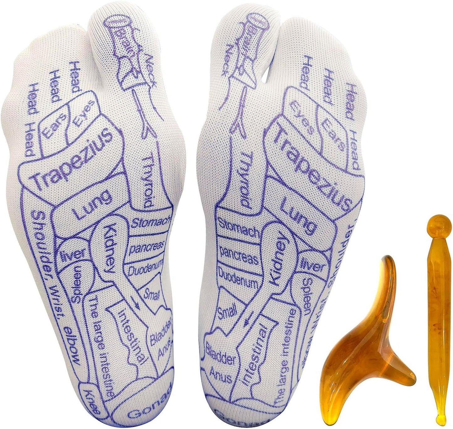 Akupressur Reflexzonenmassage Chart Socken