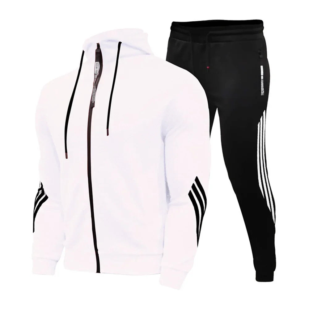 Zipper Hoodie Set