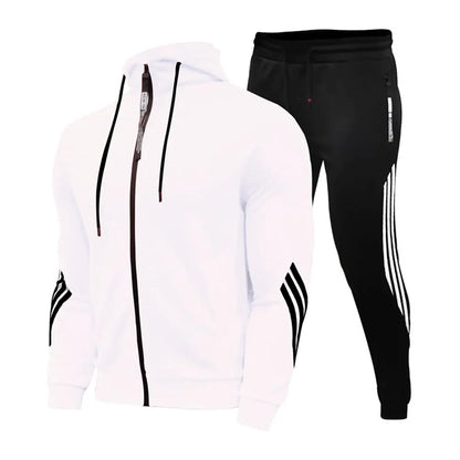 Zipper Hoodie Set