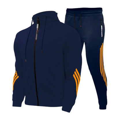 Zipper Hoodie Set
