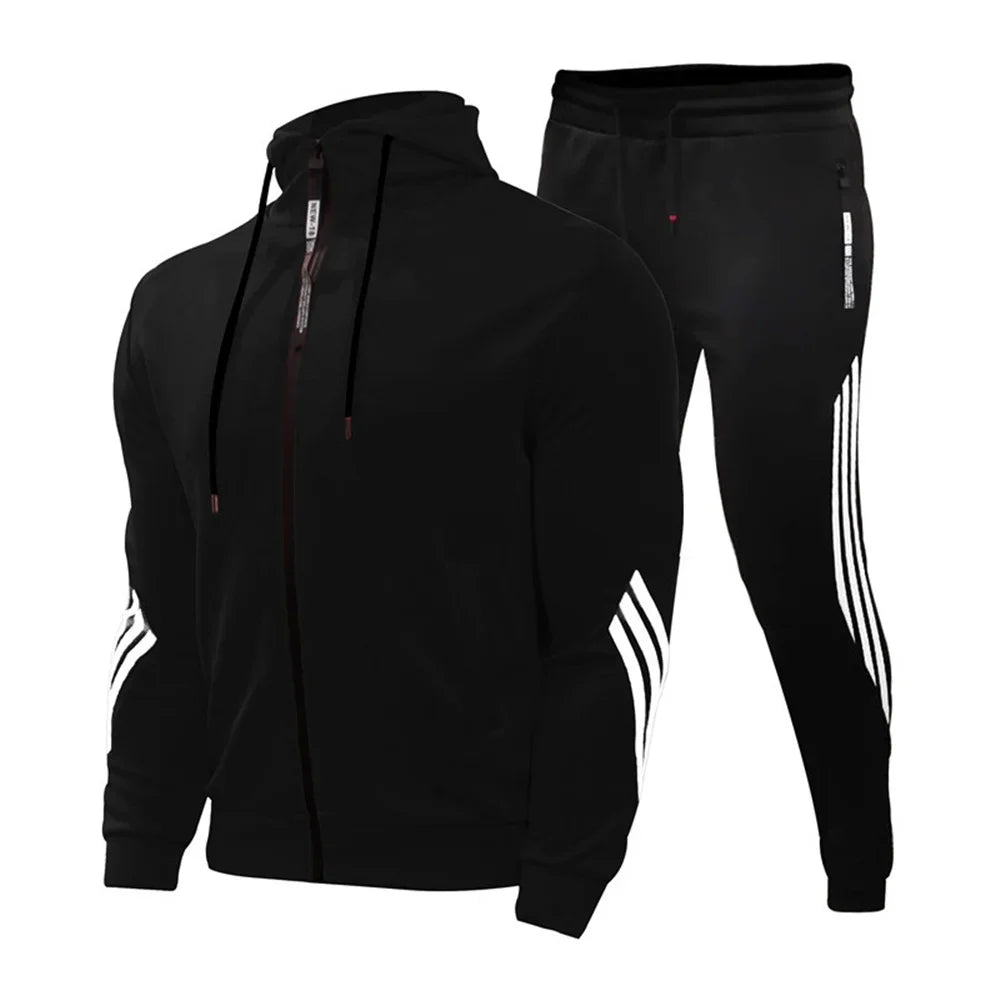 Zipper Hoodie Set