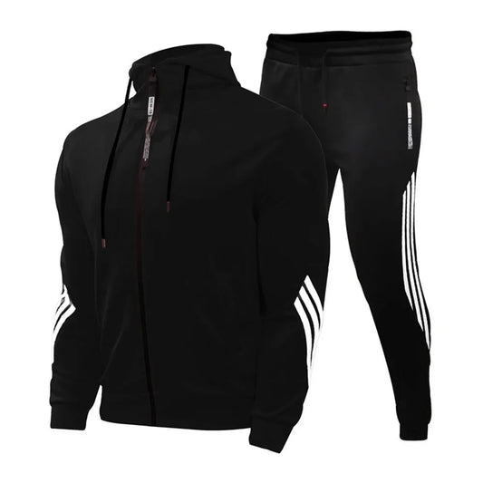 Zipper Hoodie Set