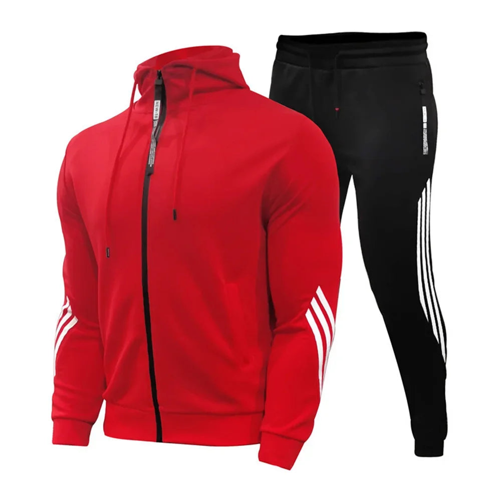 Zipper Hoodie Set