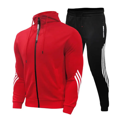 Zipper Hoodie Set