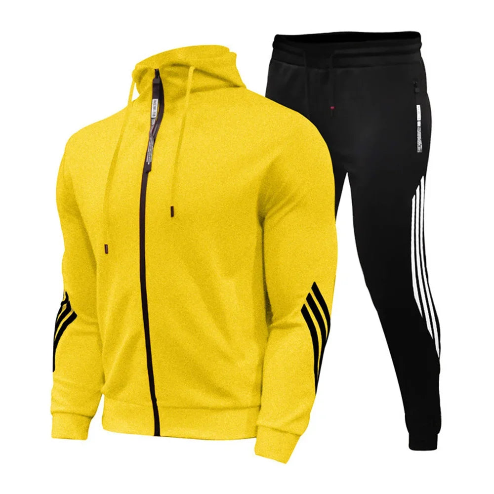 Zipper Hoodie Set