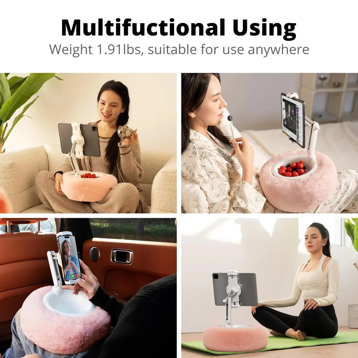 Plüsch Kissen Snack Bowl Tablet & Telefonhalter